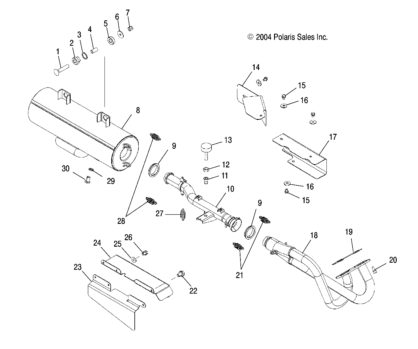 Part Number : 1261478-029 EXHAUST PIPE BLK