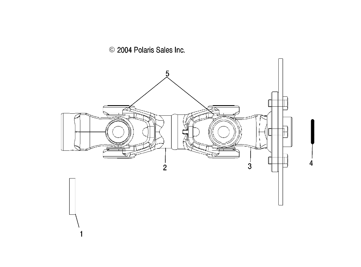 Part Number : 1332313 PROD SHAFT YOKE  FLANGED  SERV