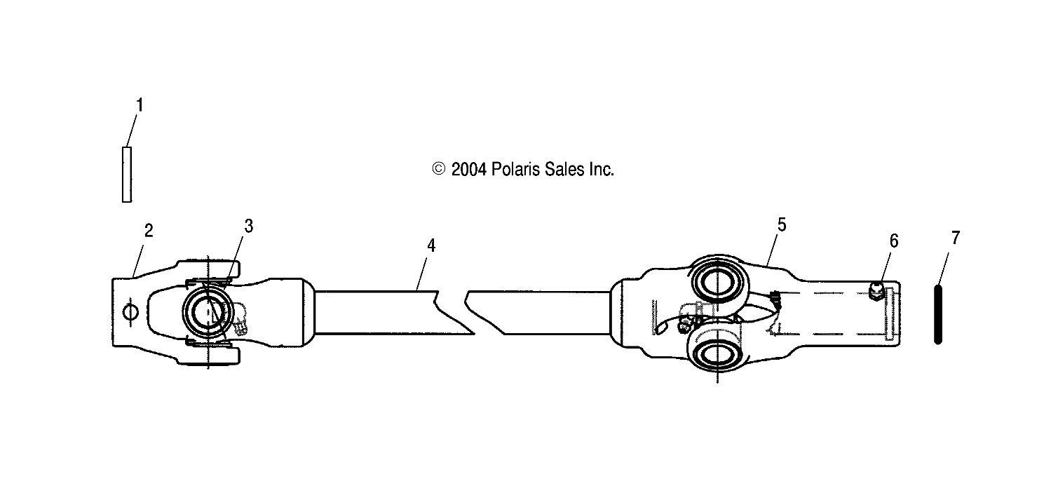 Foto diagrama Polaris que contem a peça 2204100