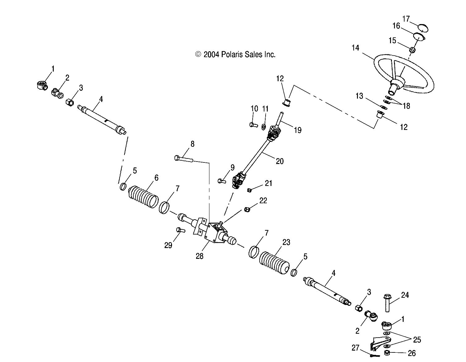 Part Number : 1822732 STEERING SHAFT WITH JOINTS  LO