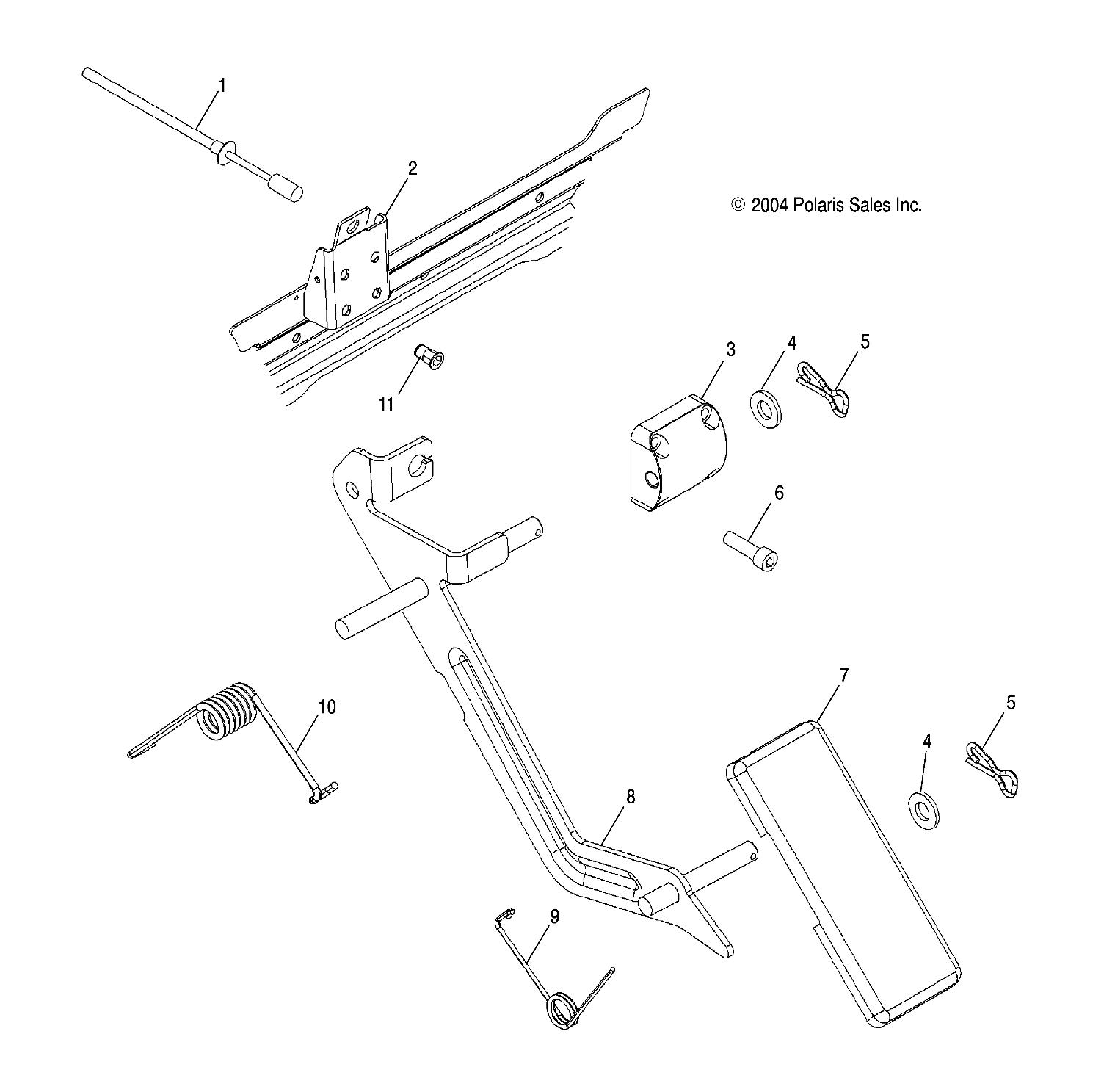 Part Number : 5435649 PEDAL-THROTTLE