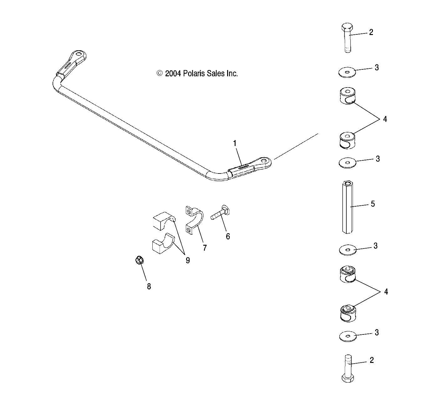 Part Number : 1014885-067 STABILIZER BAR BLK