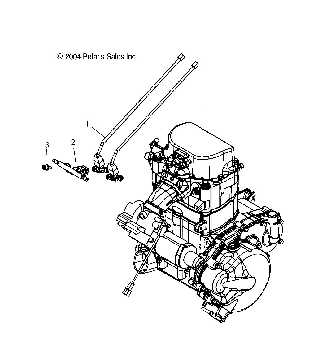 Part Number : 2520459 FUEL-RAIL DUAL POINT