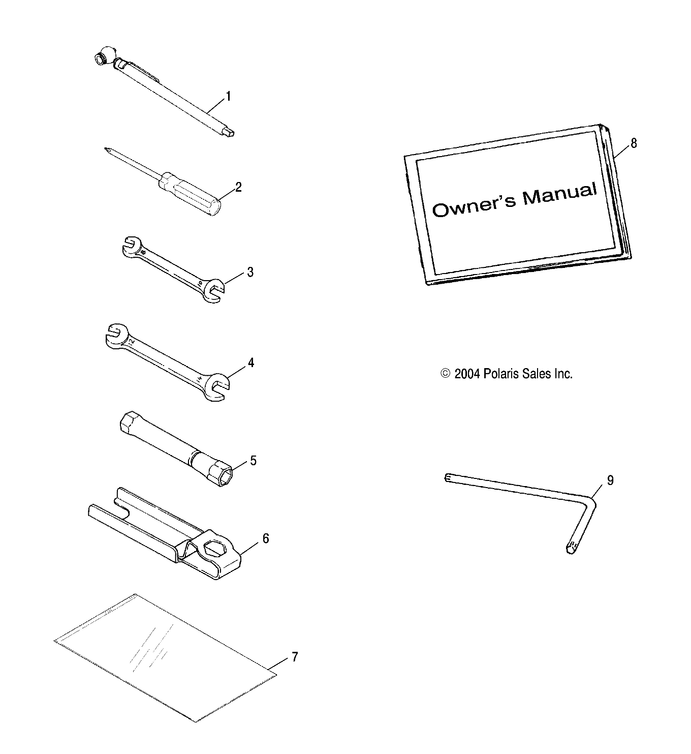 Part Number : 2874924 ACCESSORY TOOL KIT