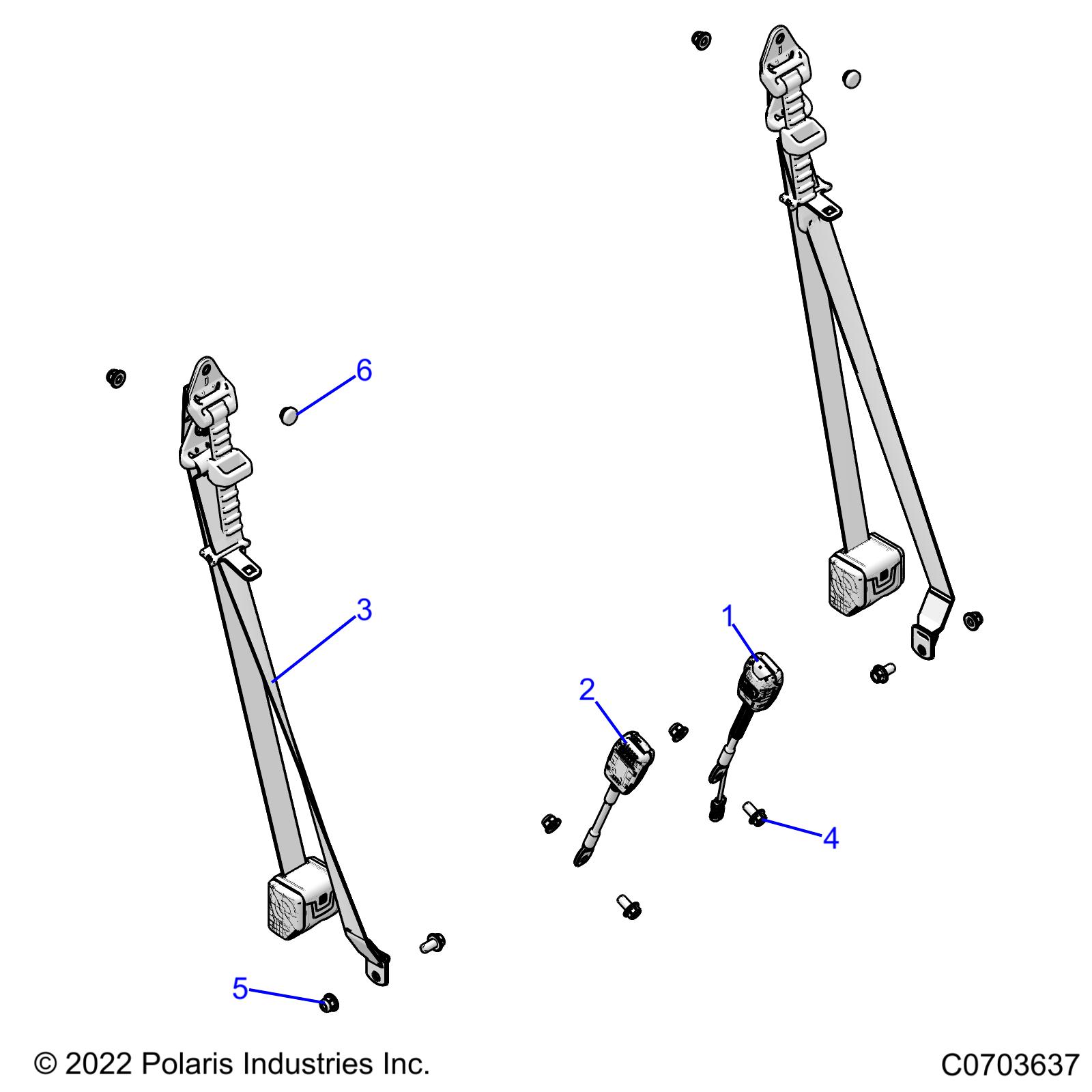 Foto diagrama Polaris que contem a peça 2637276