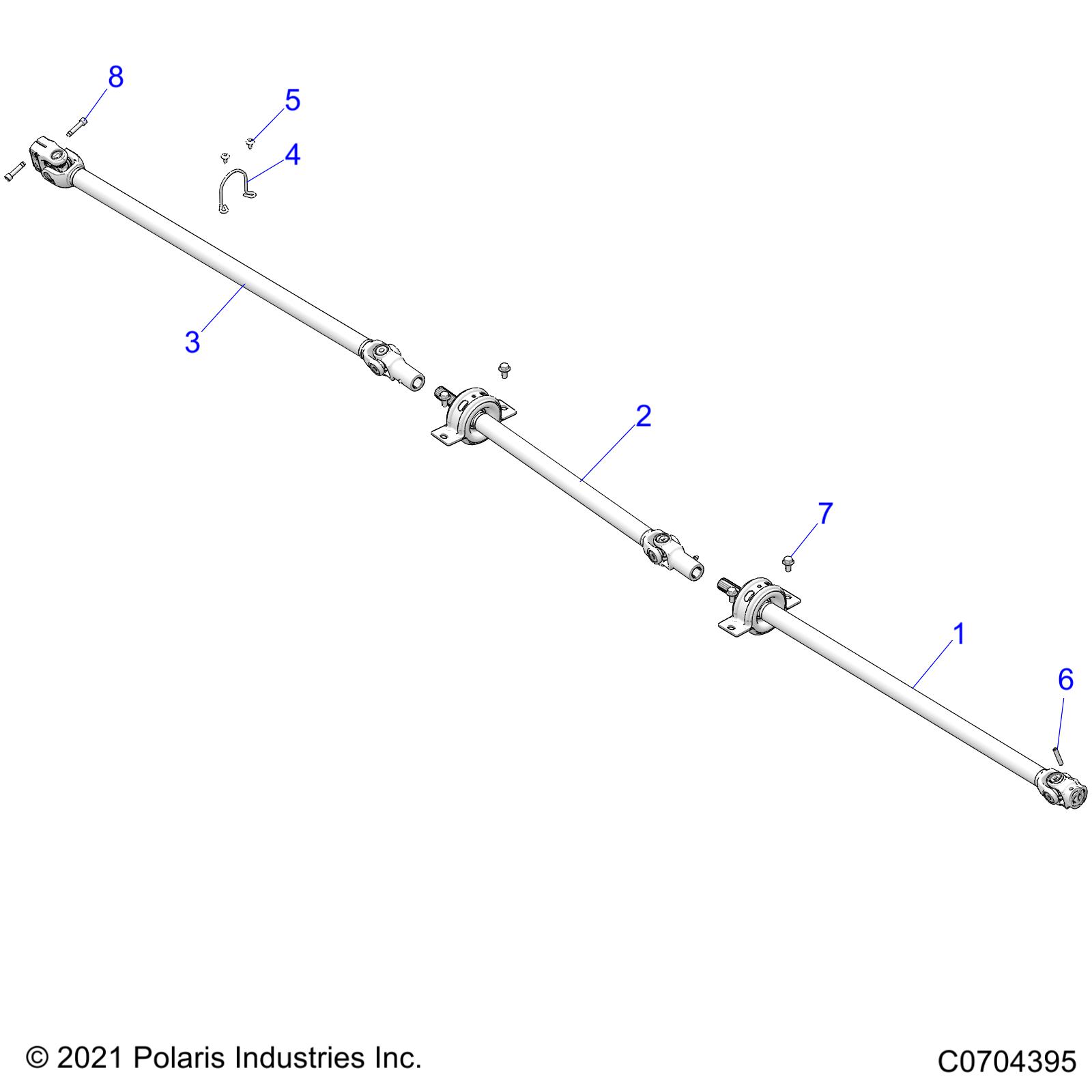 Part Number : 1334063 PROPSHAFT ASSEMBLY WITH BEARIN