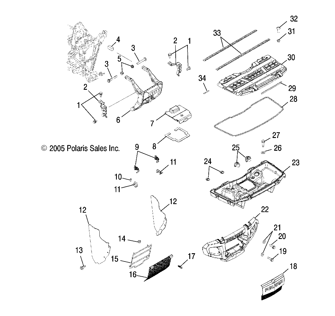 Foto diagrama Polaris que contem a peça 1202838