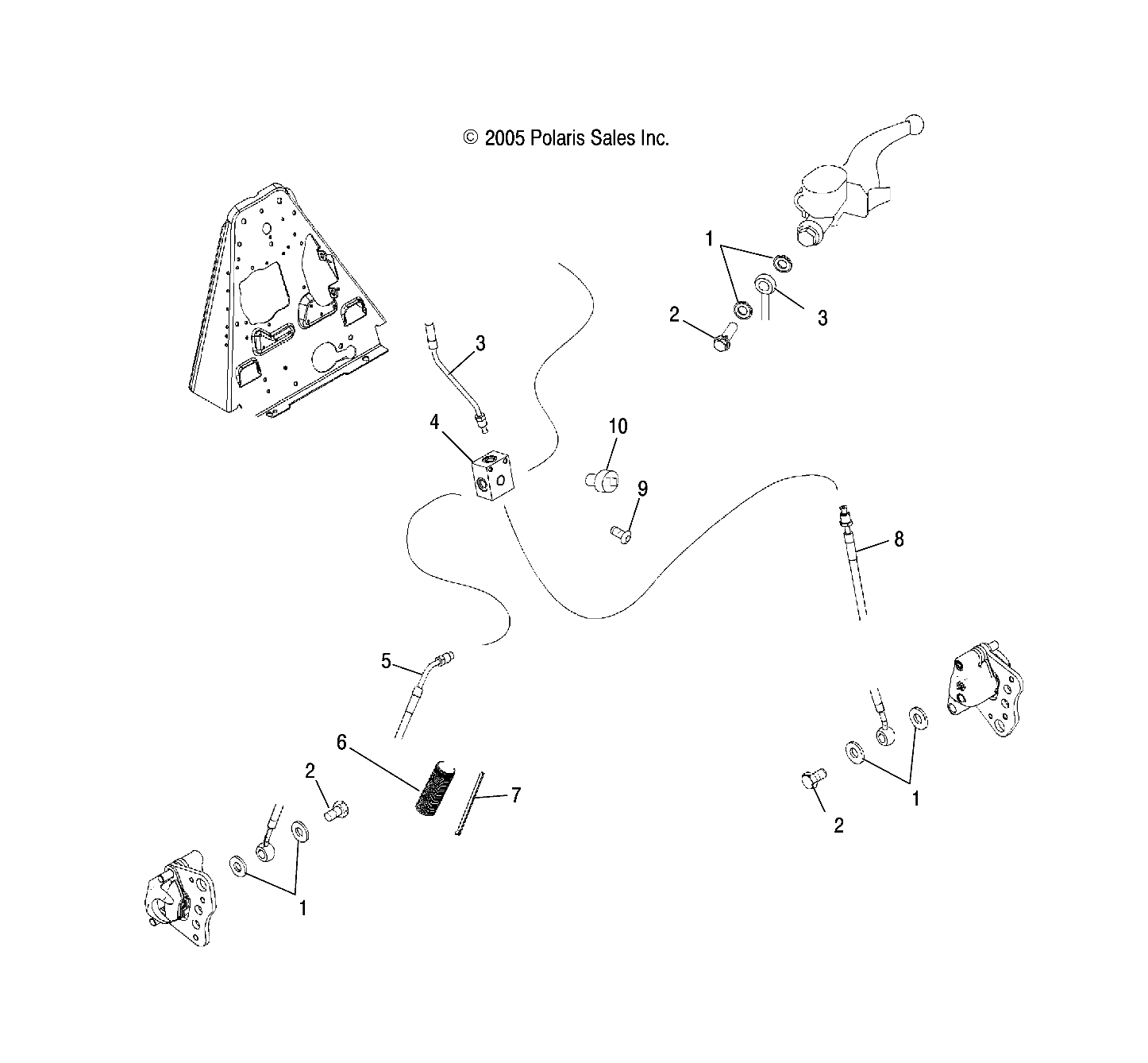 Foto diagrama Polaris que contem a peça 1910883