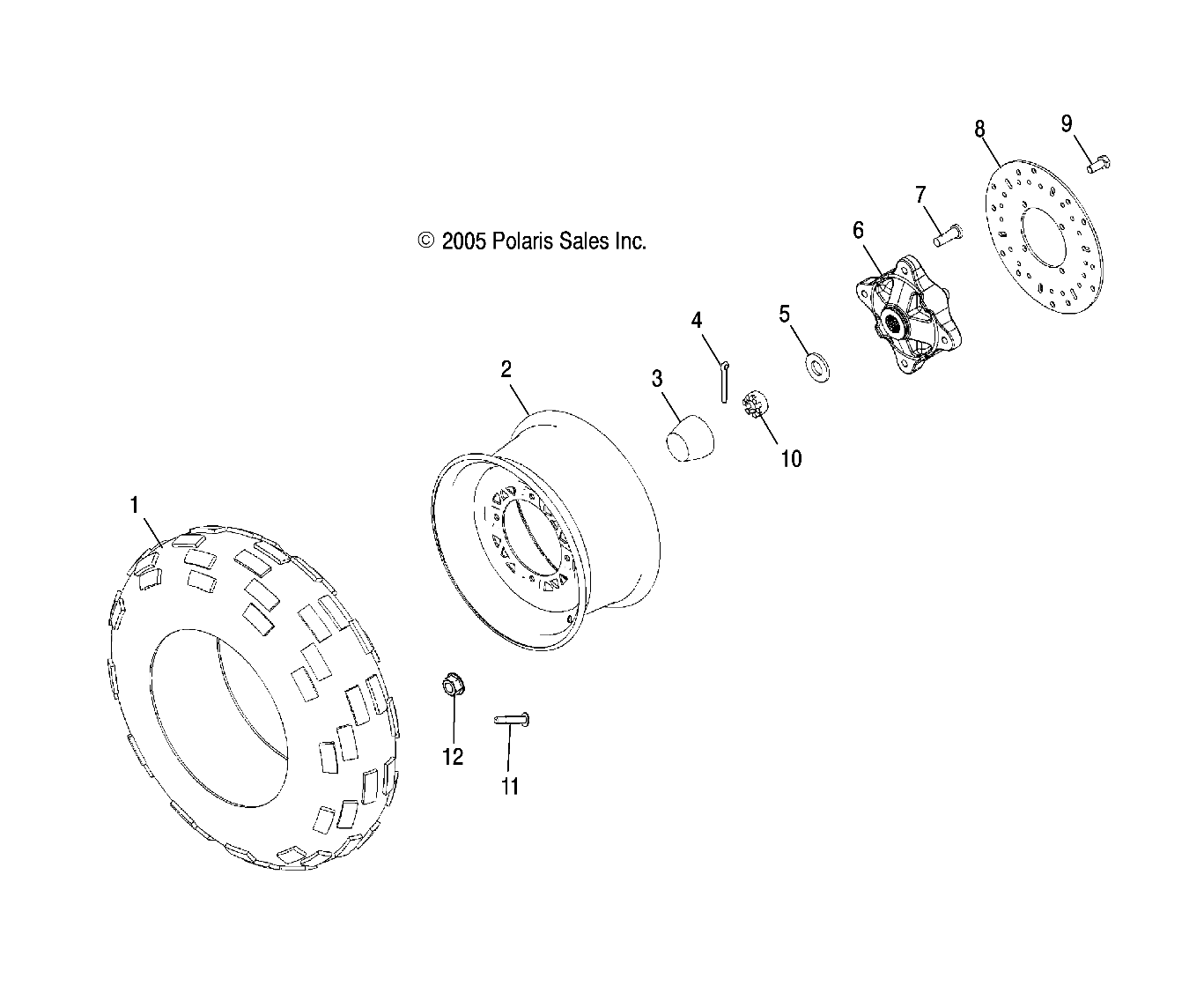 Foto diagrama Polaris que contem a peça 5411709