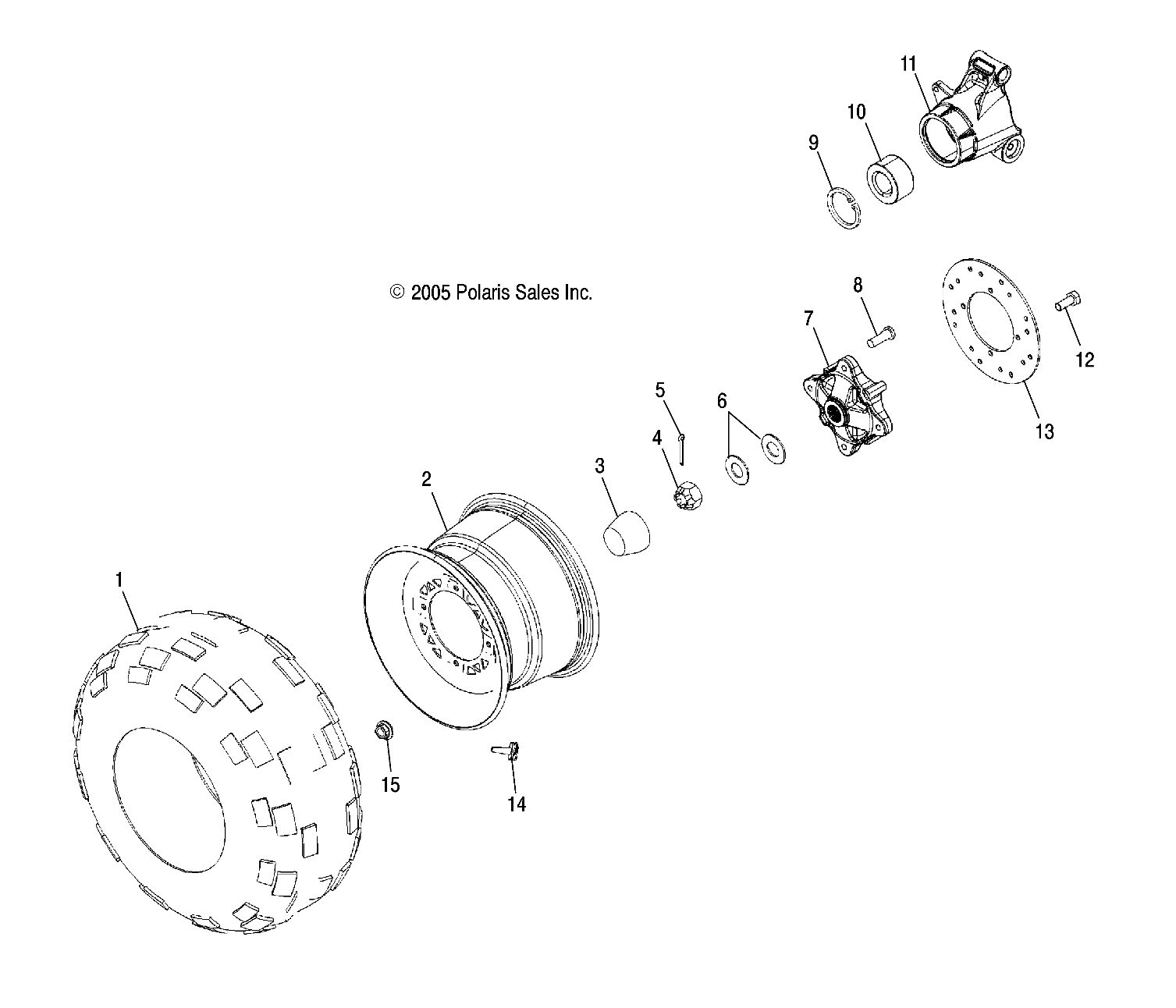 Foto diagrama Polaris que contem a peça 5413115