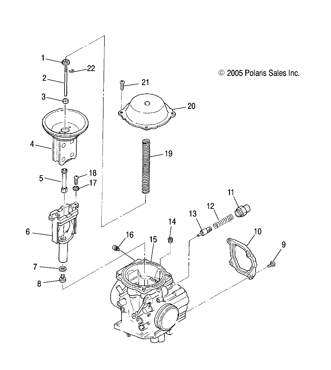 Foto diagrama Polaris que contem a peça 3130511