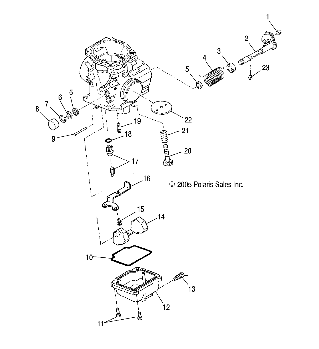 Foto diagrama Polaris que contem a peça 3130591