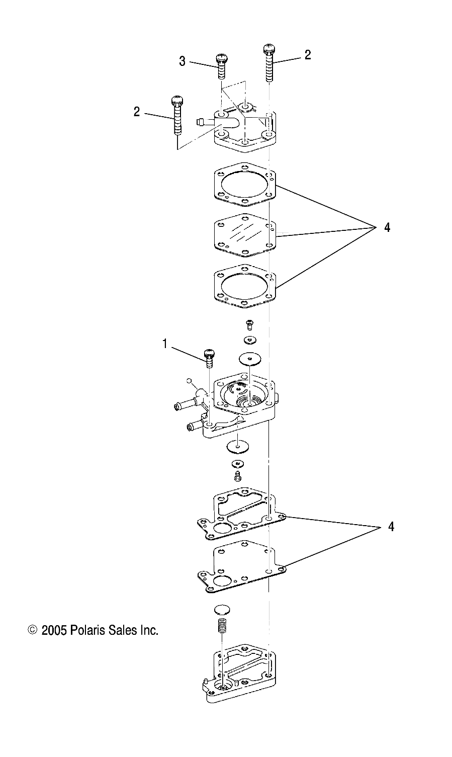 Foto diagrama Polaris que contem a peça 3088170