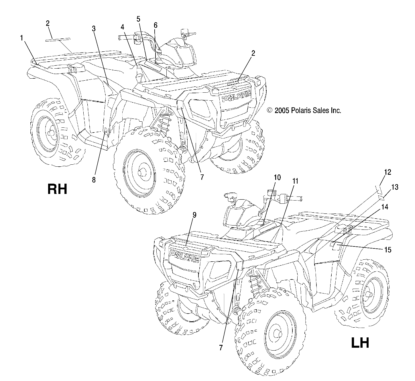 Part Number : 7173597 DECAL-TANK SIDE  500  RH