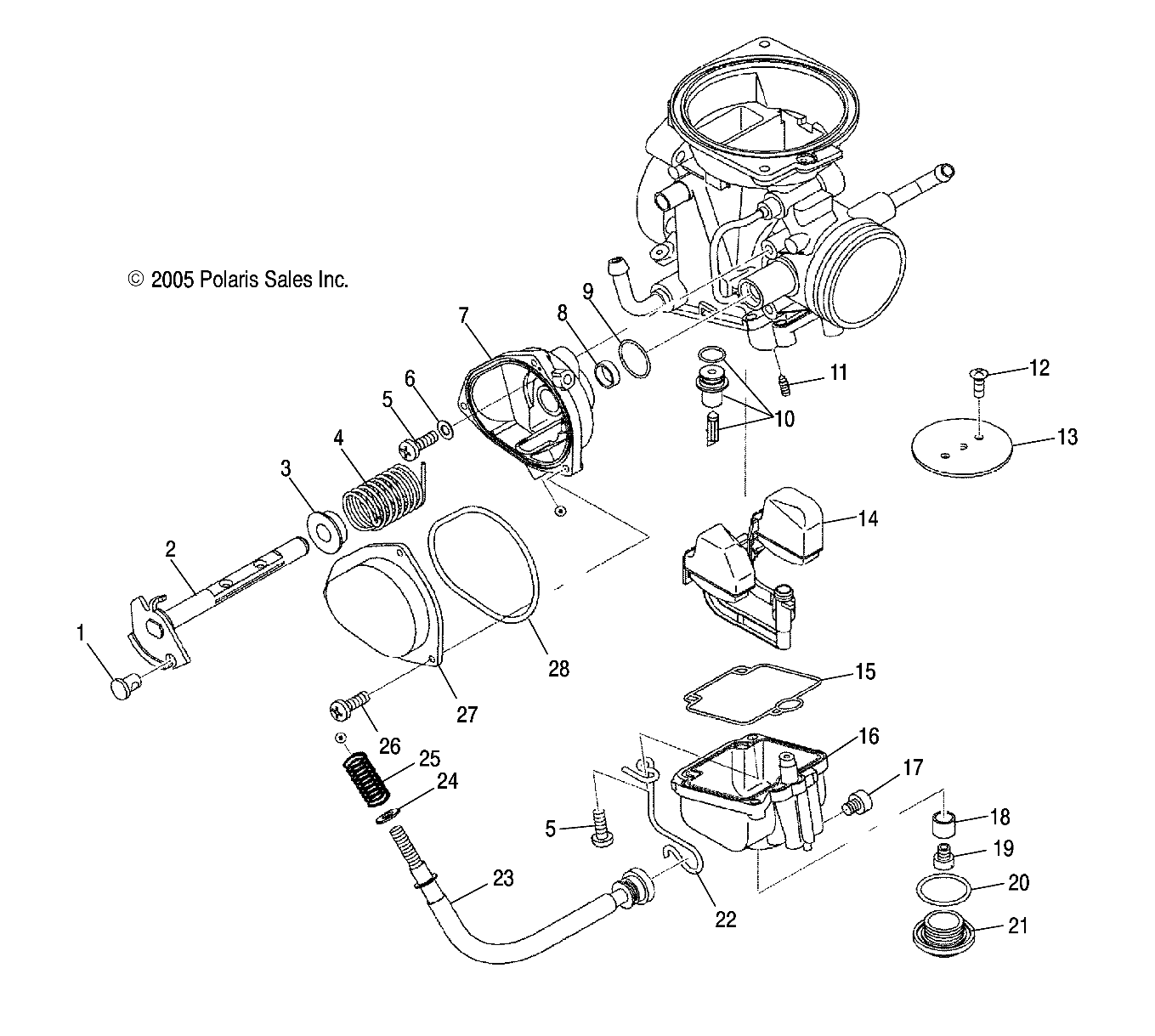 Foto diagrama Polaris que contem a peça 3131295