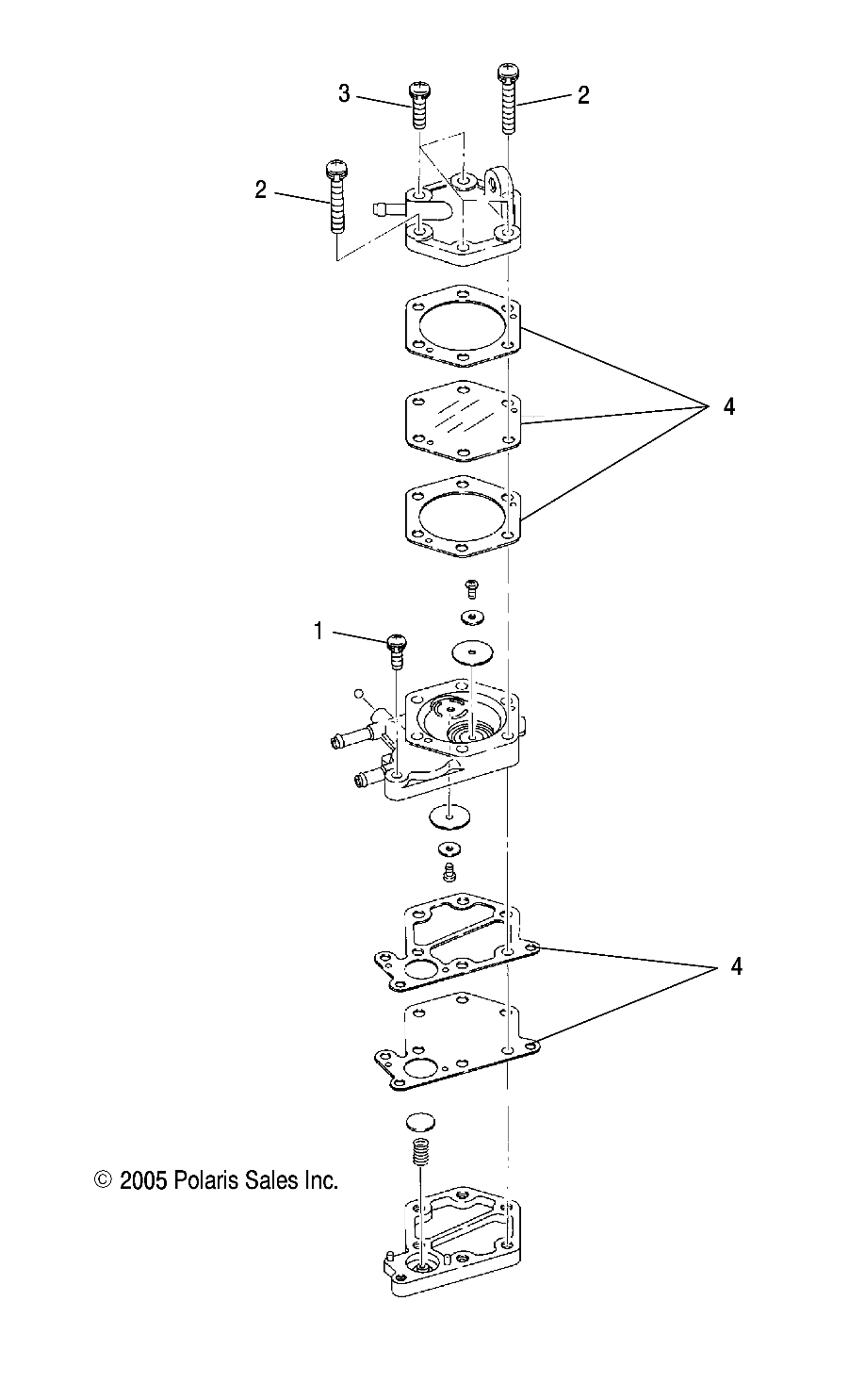 Foto diagrama Polaris que contem a peça 3088171