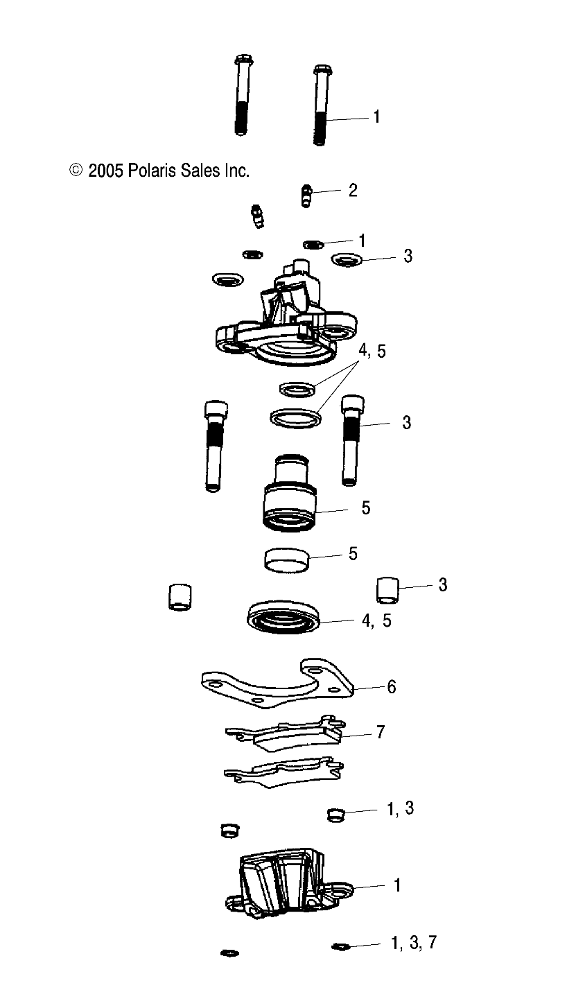 Part Number : 1911122 BRAKE CALIPER ASSEMBLY