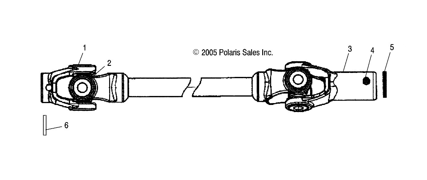 Part Number : 1332454 ASM-PROPSHAFT FRONT