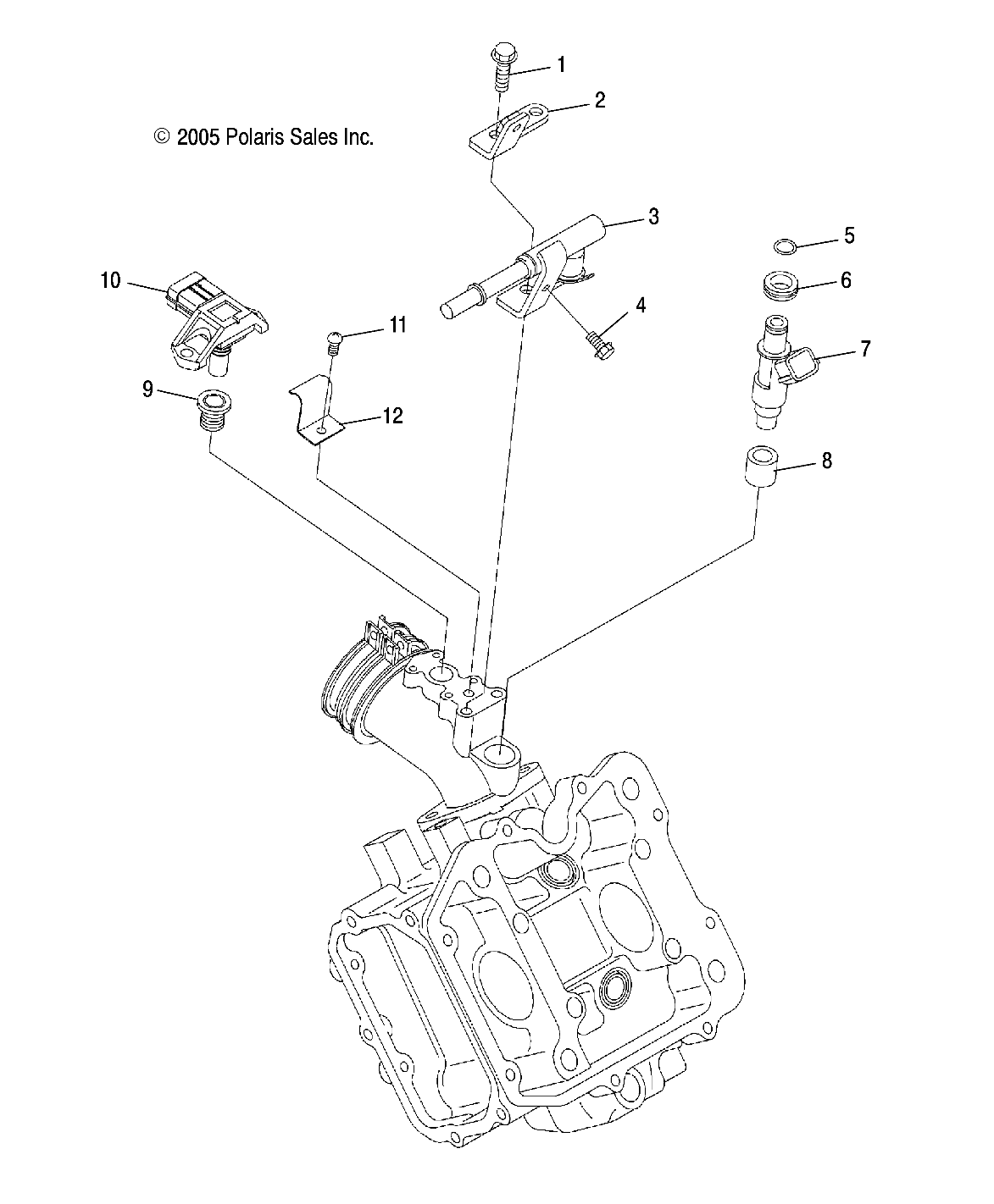 Foto diagrama Polaris que contem a peça 3089901