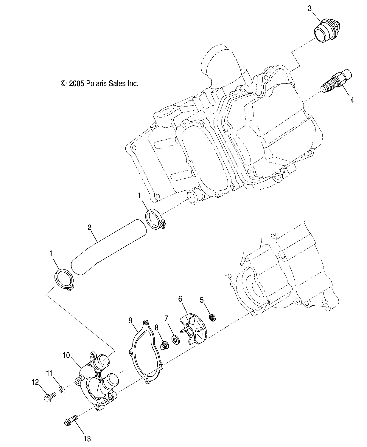 Foto diagrama Polaris que contem a peça 3084191