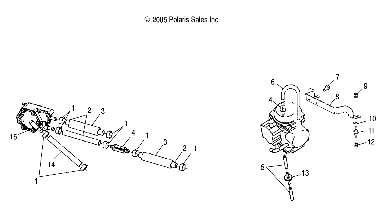 Foto diagrama Polaris que contem a peça 5412287