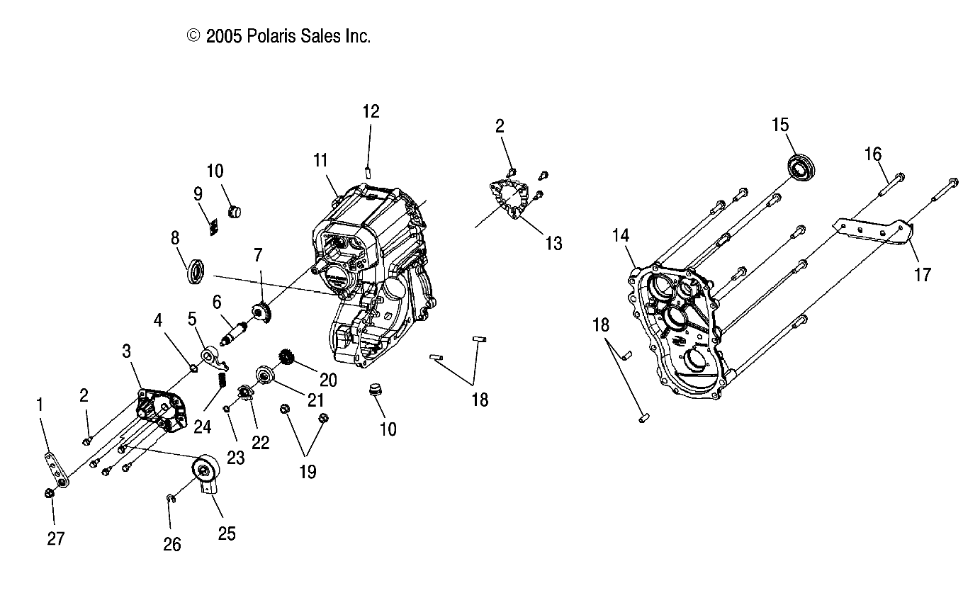 Part Number : 3234358 MAIN GEARCASE  MACHINED