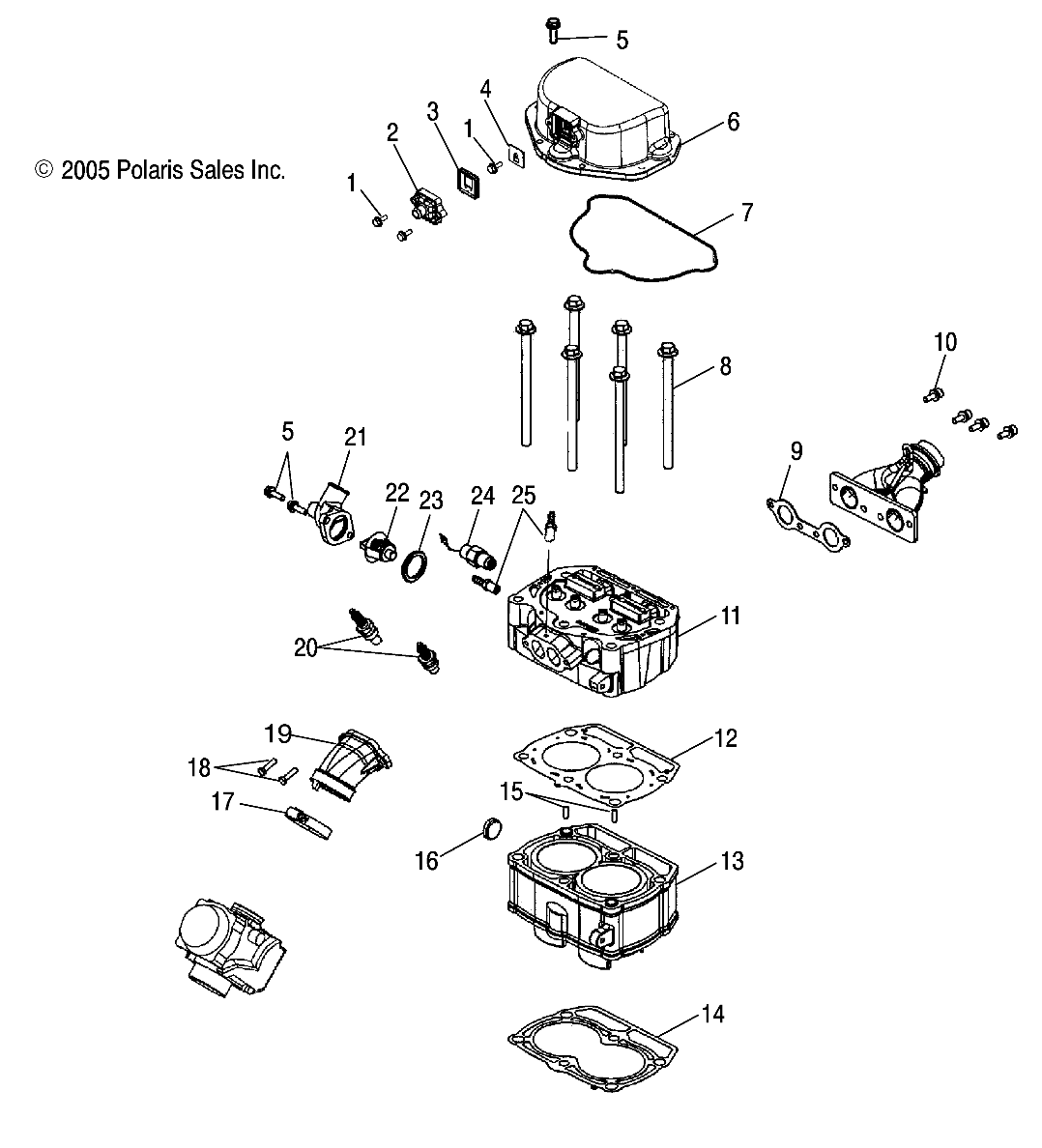 Foto diagrama Polaris que contem a peça 7517666