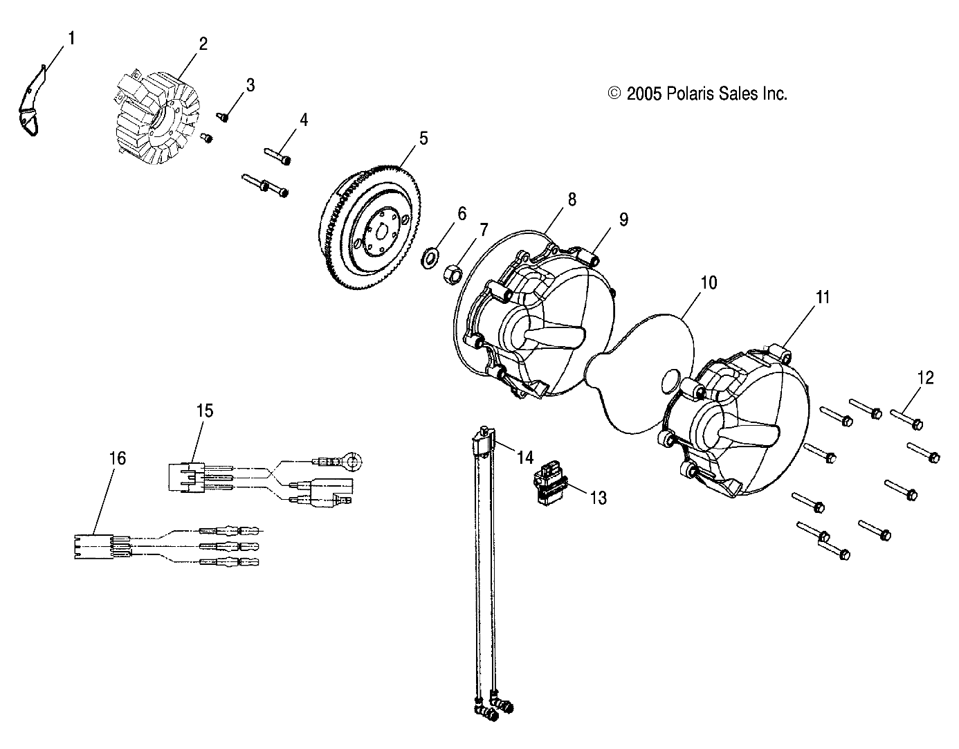 Foto diagrama Polaris que contem a peça 4010899