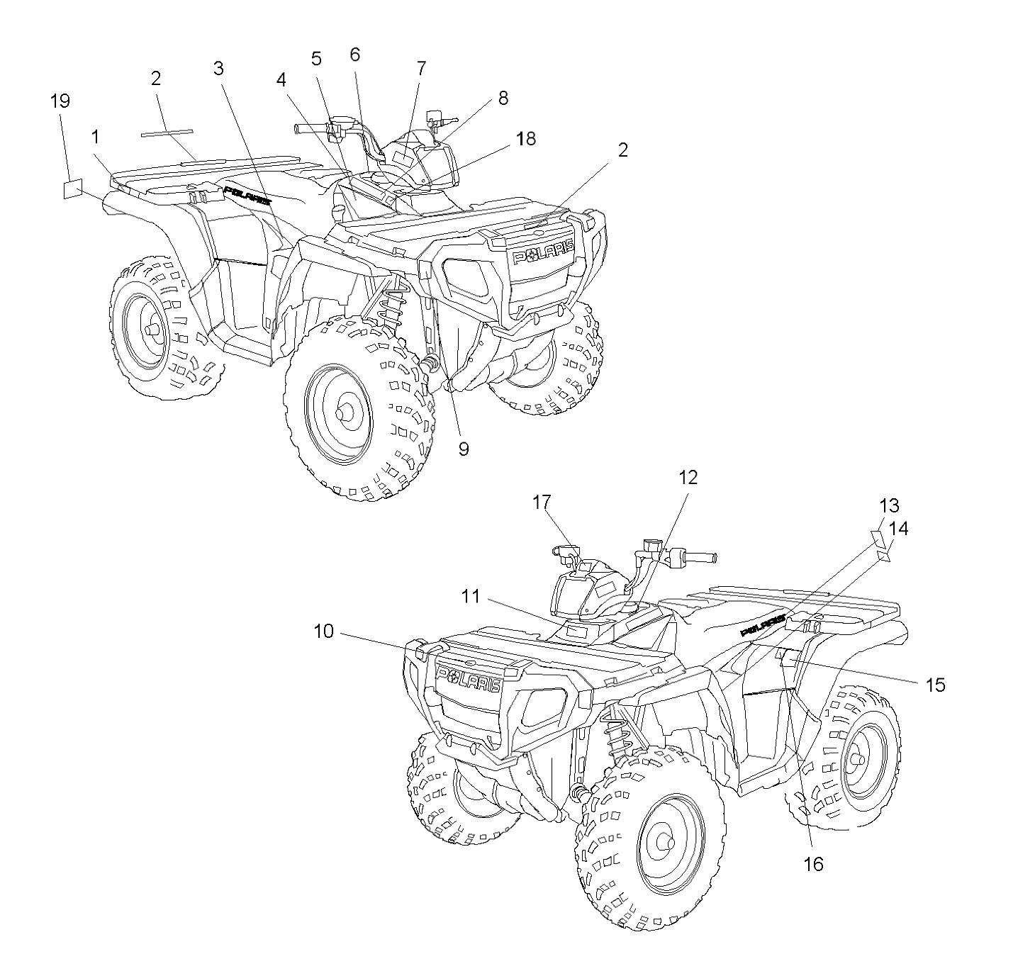 Part Number : 7173593 DECAL-POD  EFI