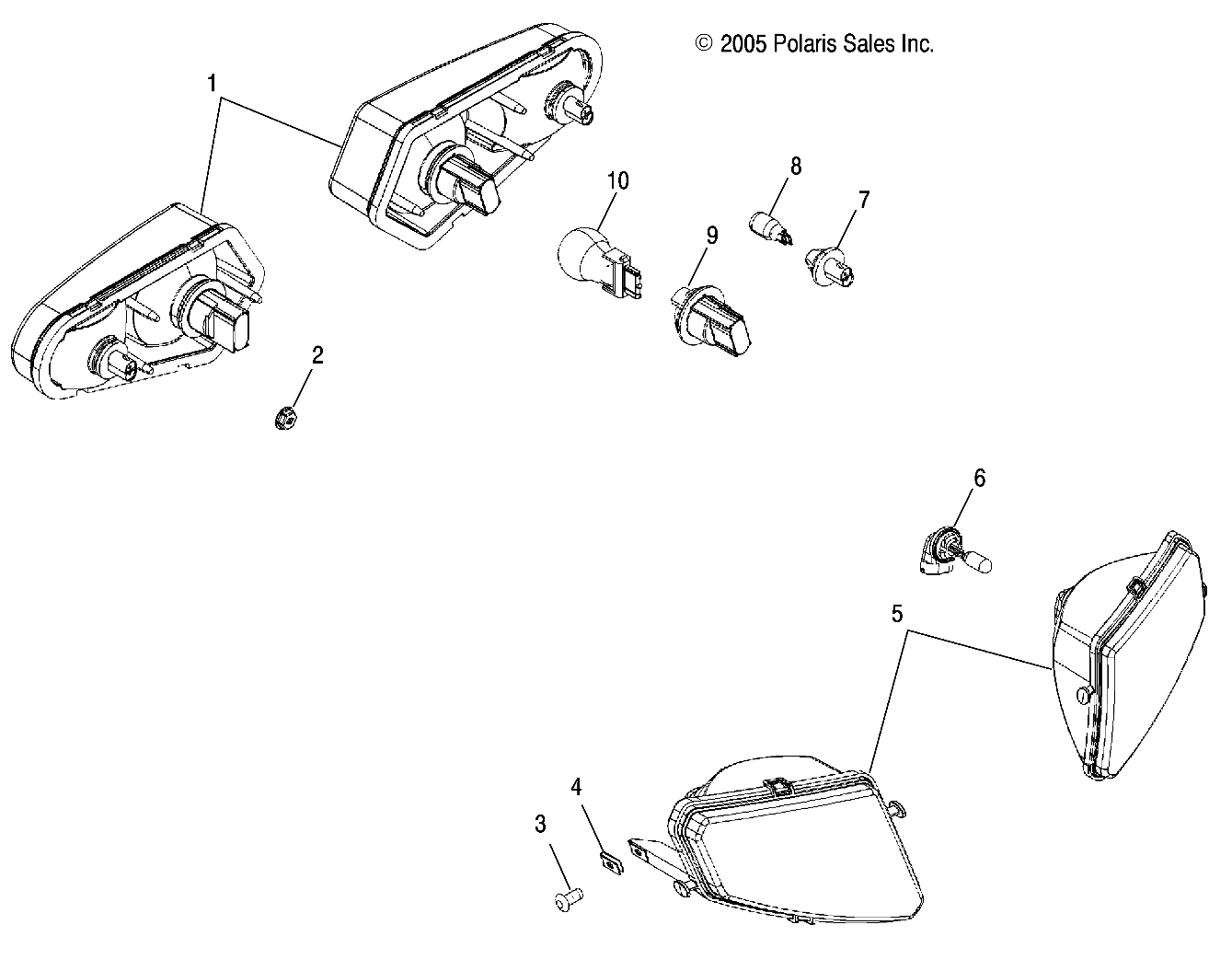 Foto diagrama Polaris que contem a peça 4030048