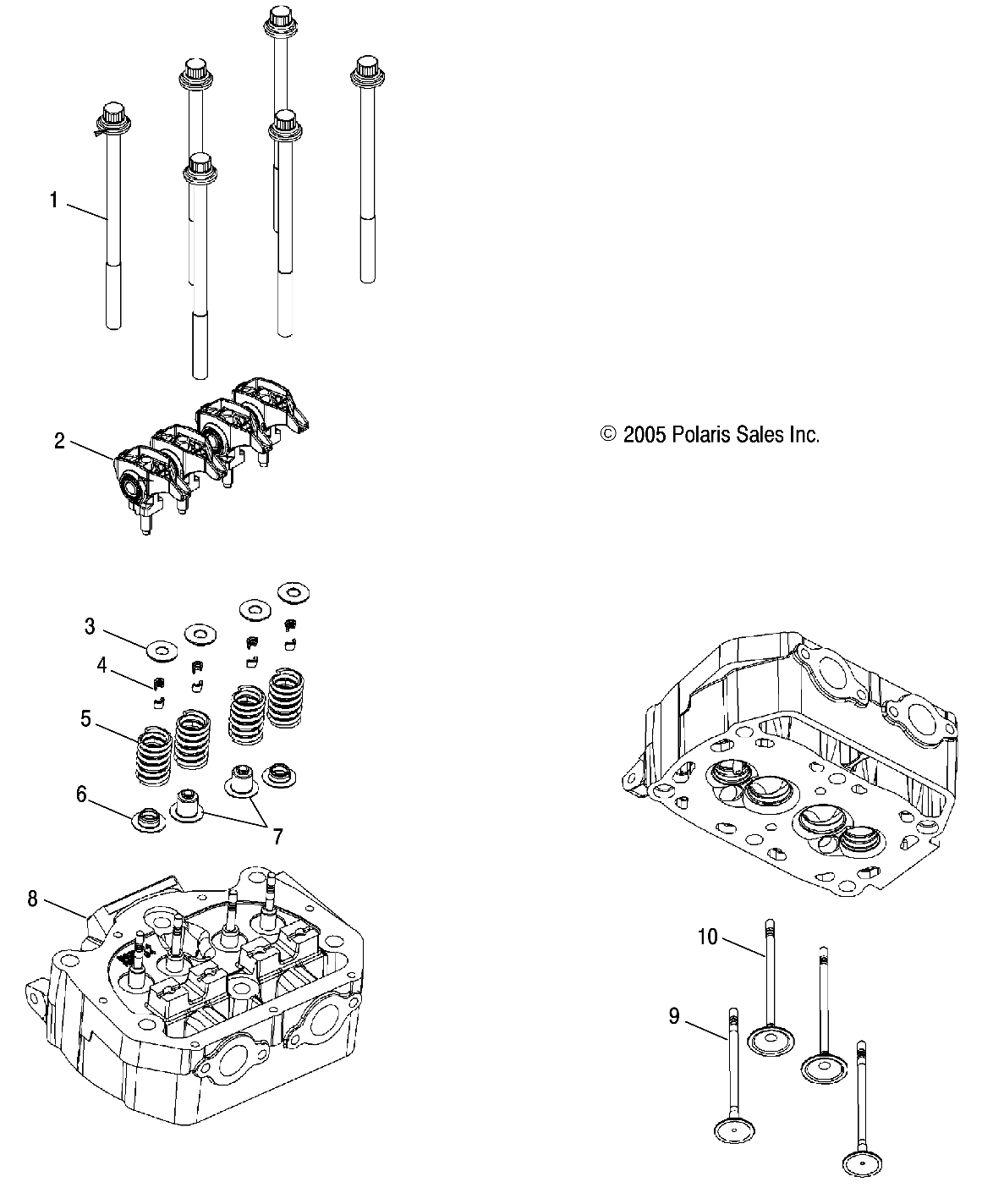 Foto diagrama Polaris que contem a peça 7042336