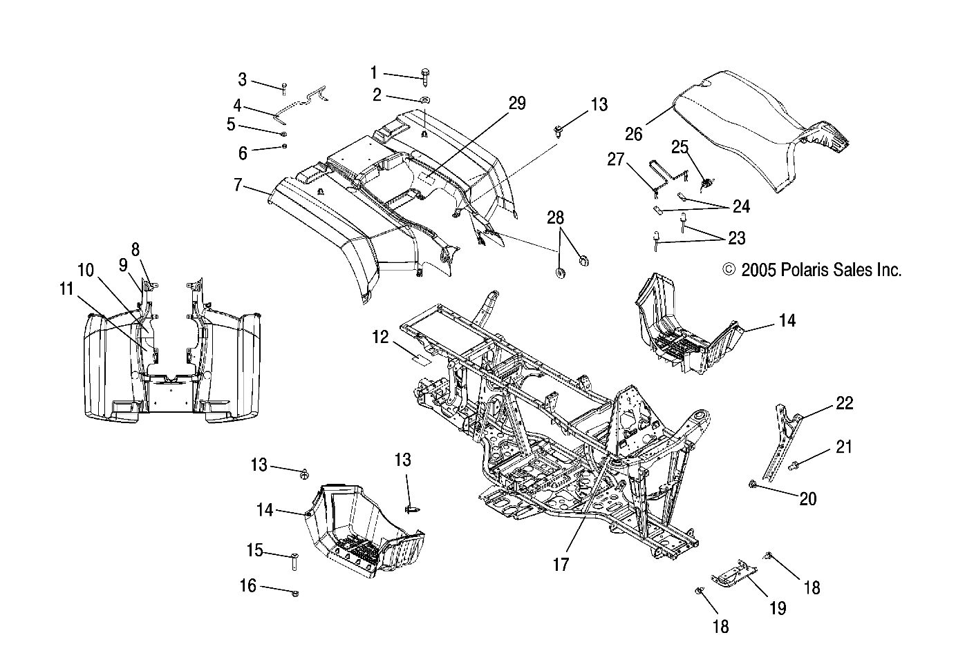 Part Number : 5436319-293 CAB  REAR  SPORTSMAN  INDY RED