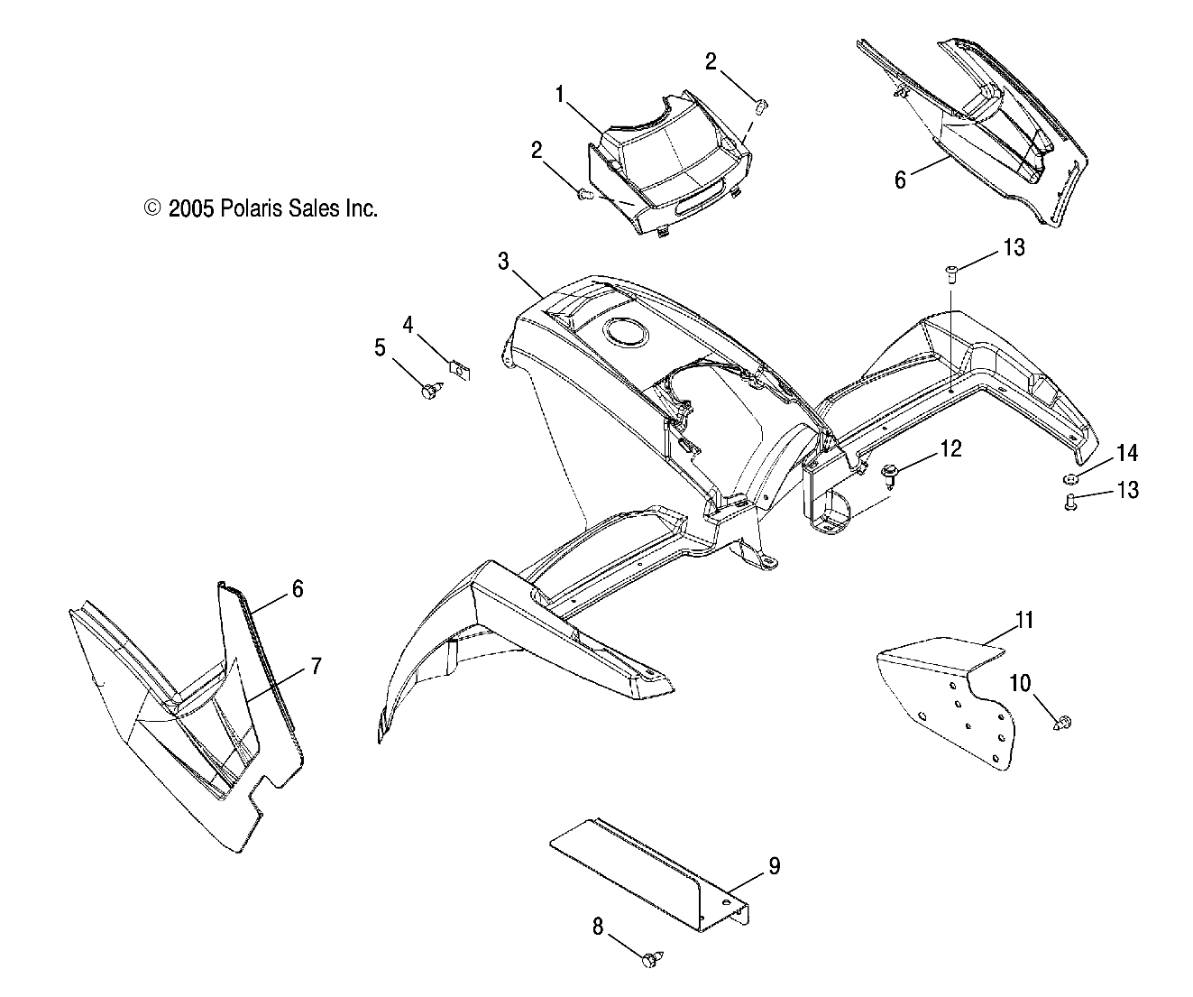 Part Number : 2633176-402 ASM-CAB FR SVC PNTD T.SLVR.MET