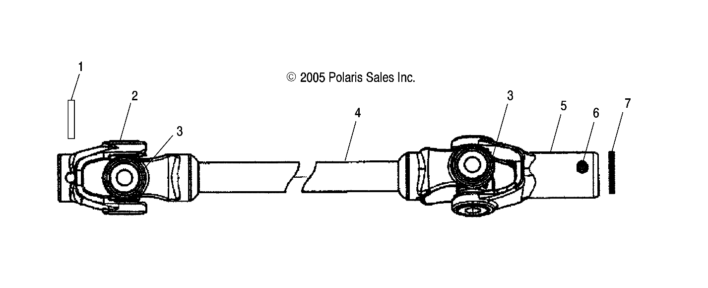 Part Number : 1332455 ASM-PROPSHAFT FRONT