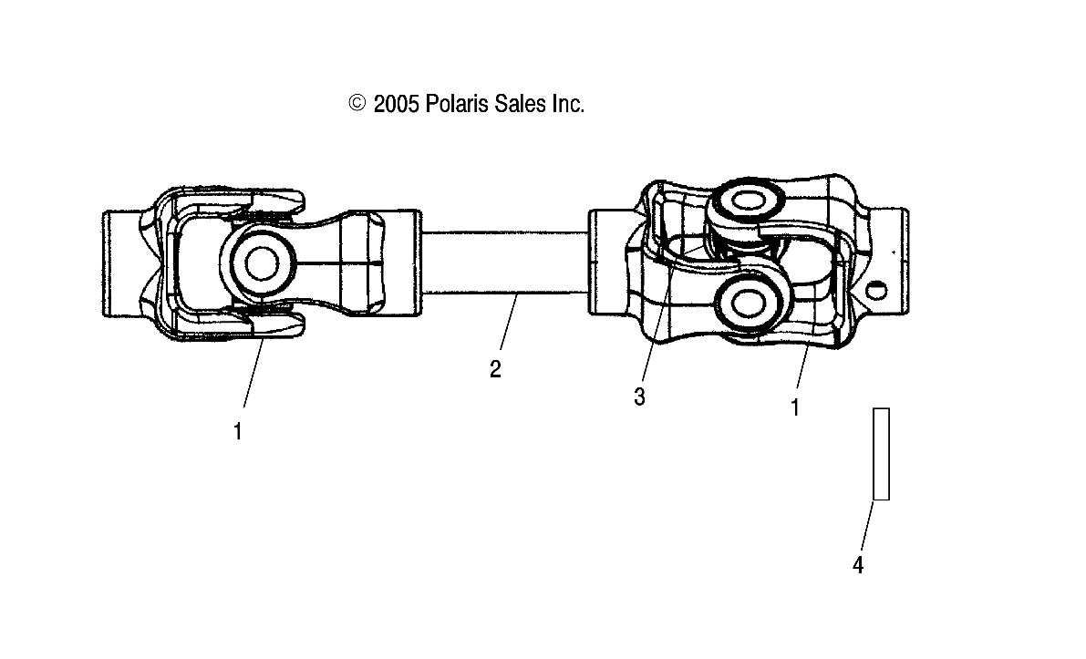 Part Number : 1332622 PROP SHAFT ASSEMBLY  REAR  TWI