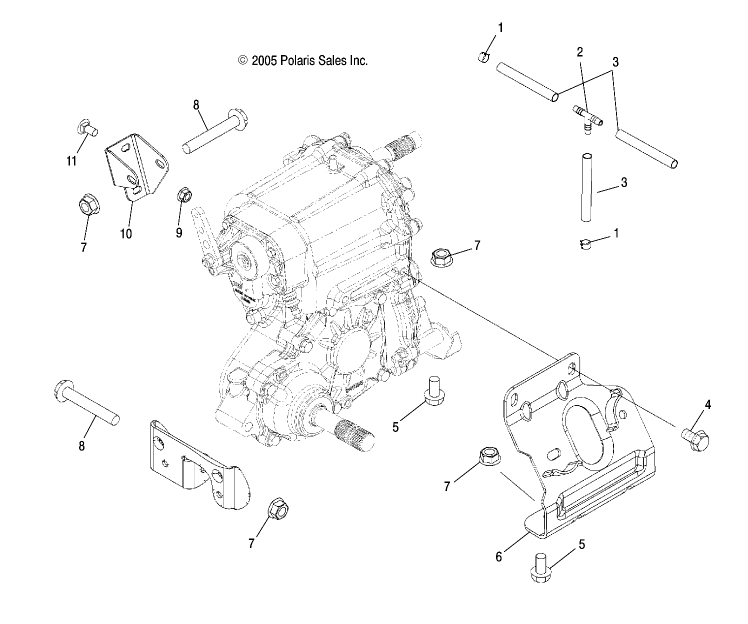 Foto diagrama Polaris que contem a peça 5247348