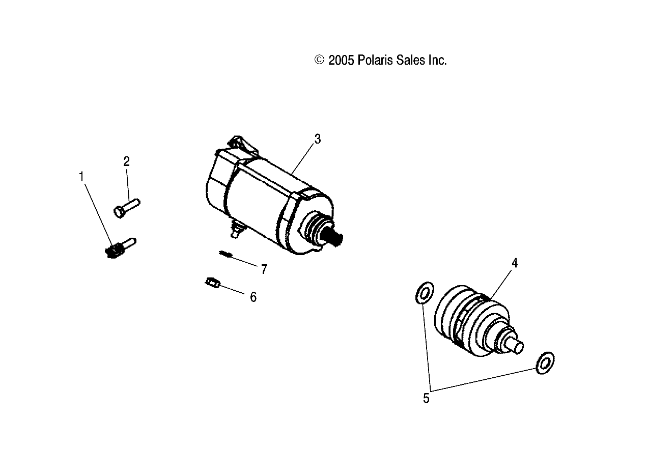 Part Number : 4011584 STARTER-ATV