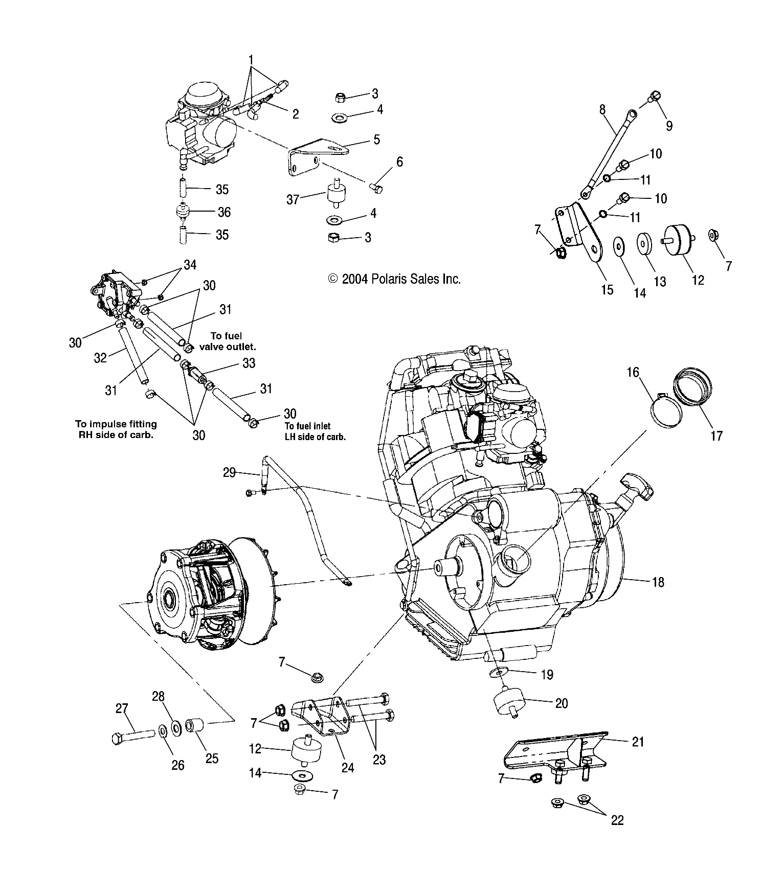 Part Number : 5247946 BRKT-CARB MNT PLTD