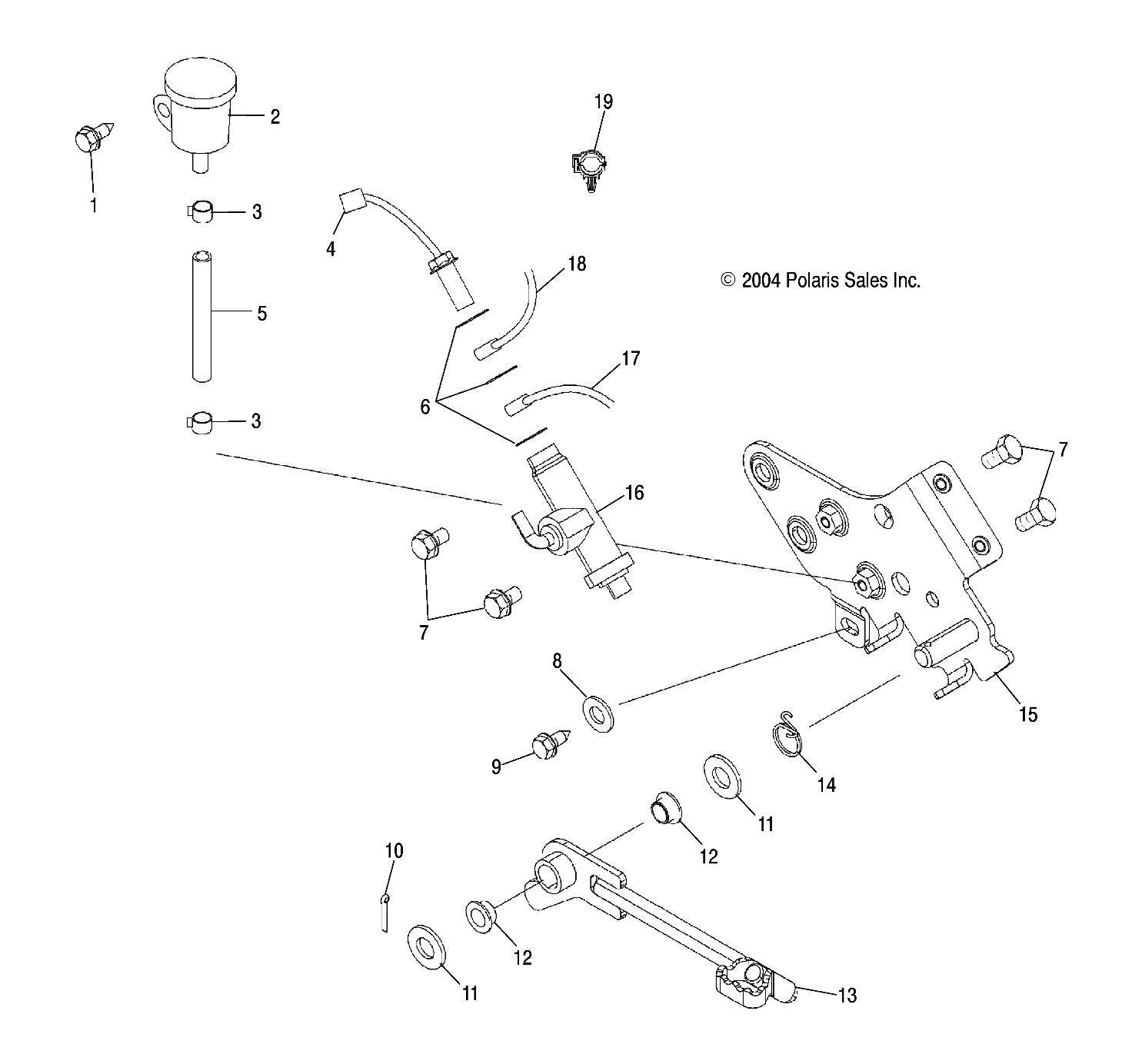 Part Number : 1910902 LINE-REAR MASTER TO FRT BRAKE