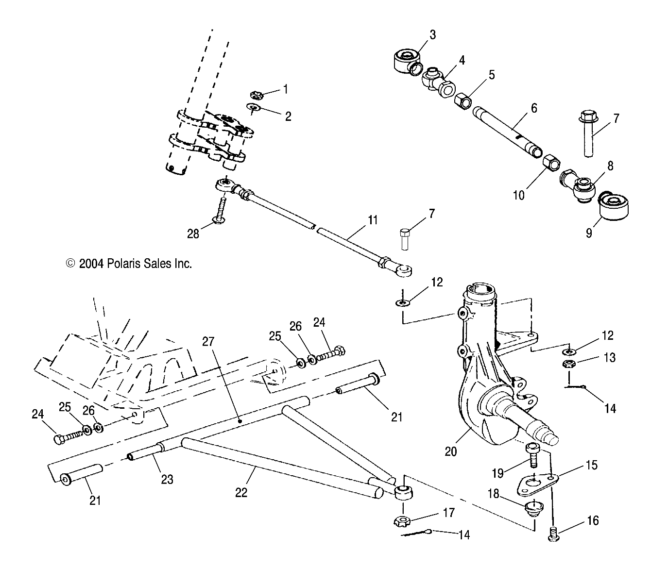 Foto diagrama Polaris que contem a peça 5240717