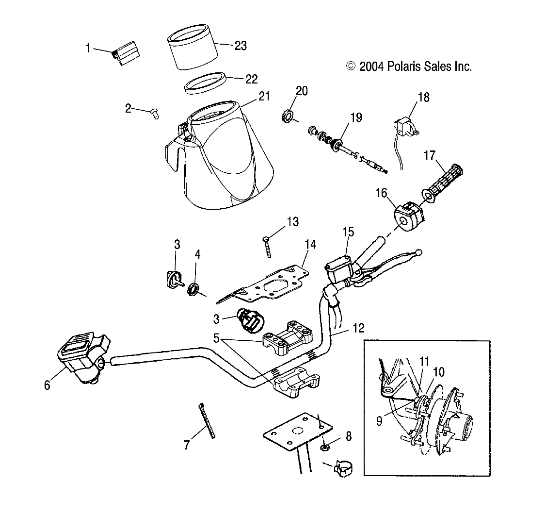 Part Number : 4011120 HANDLEBAR SWITCH