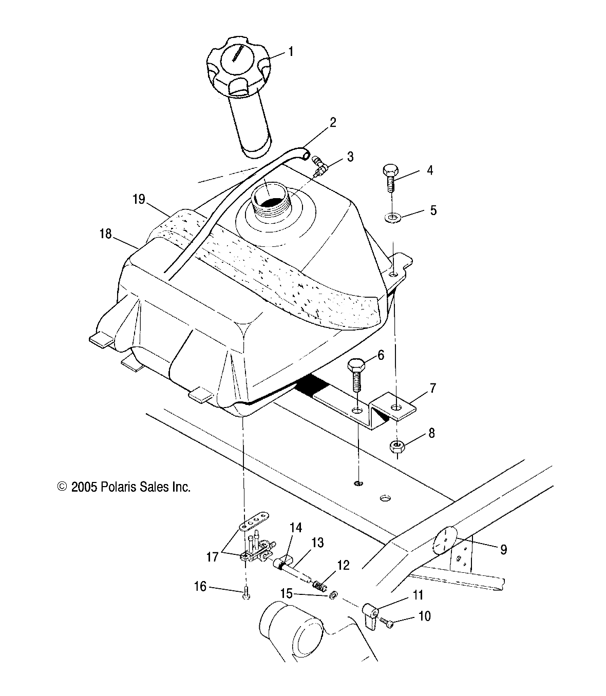 Foto diagrama Polaris que contem a peça 5220916-067