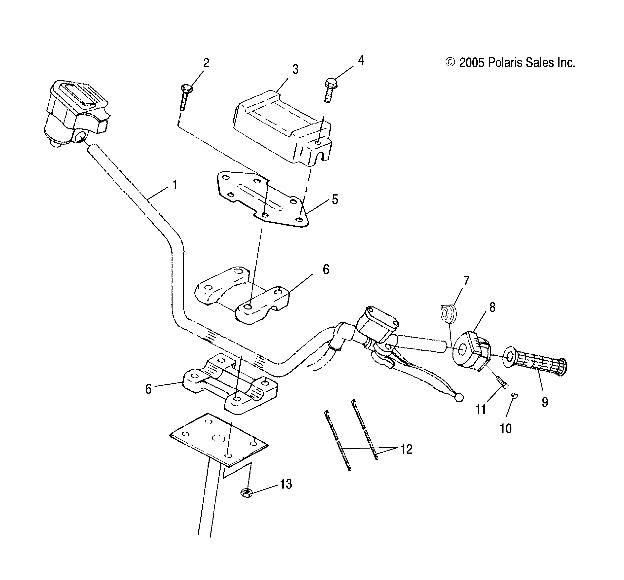 Part Number : 4011386 SWITCH-HANDLEBAR ON/OFF