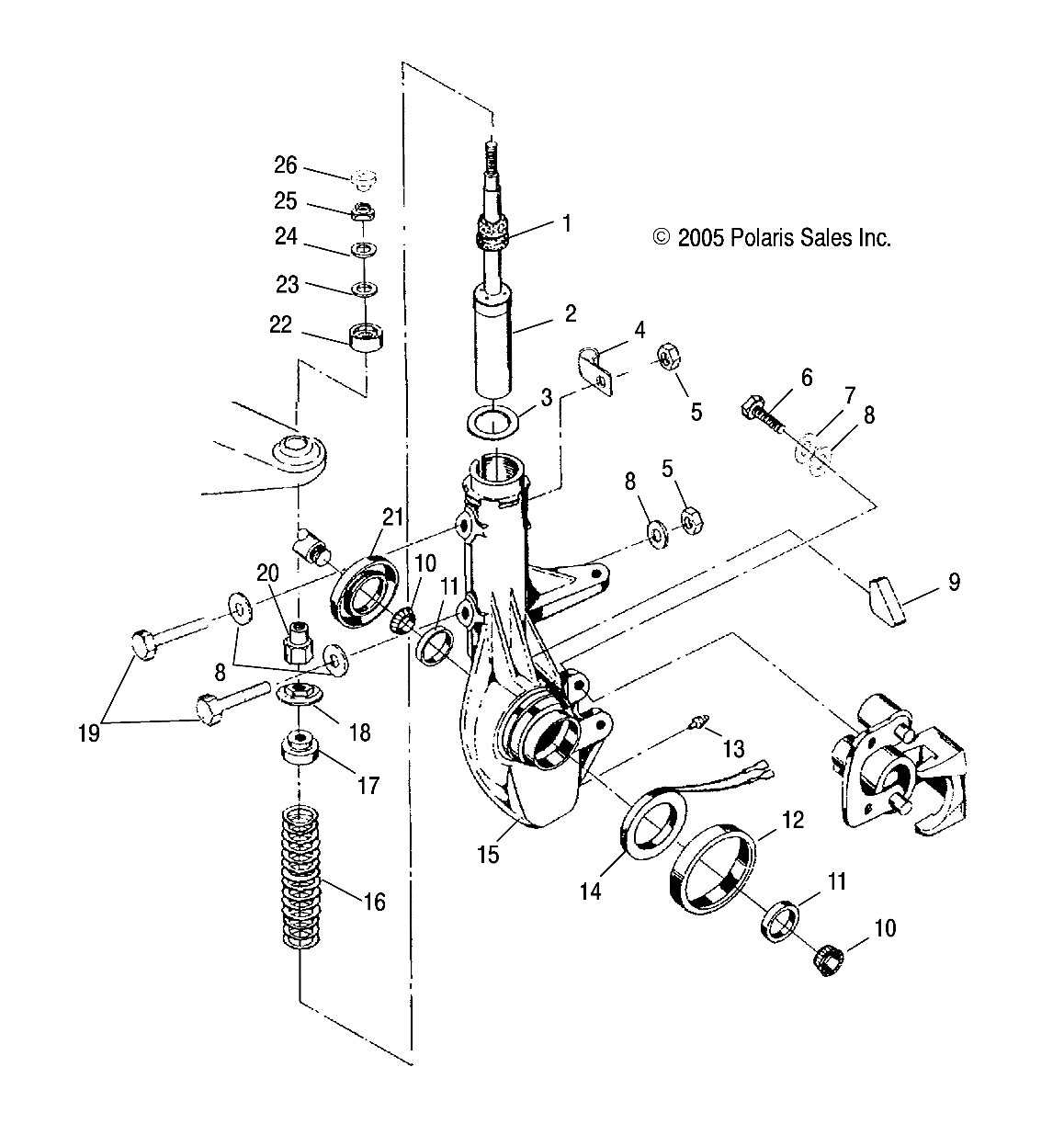 Foto diagrama Polaris que contem a peça 1820950