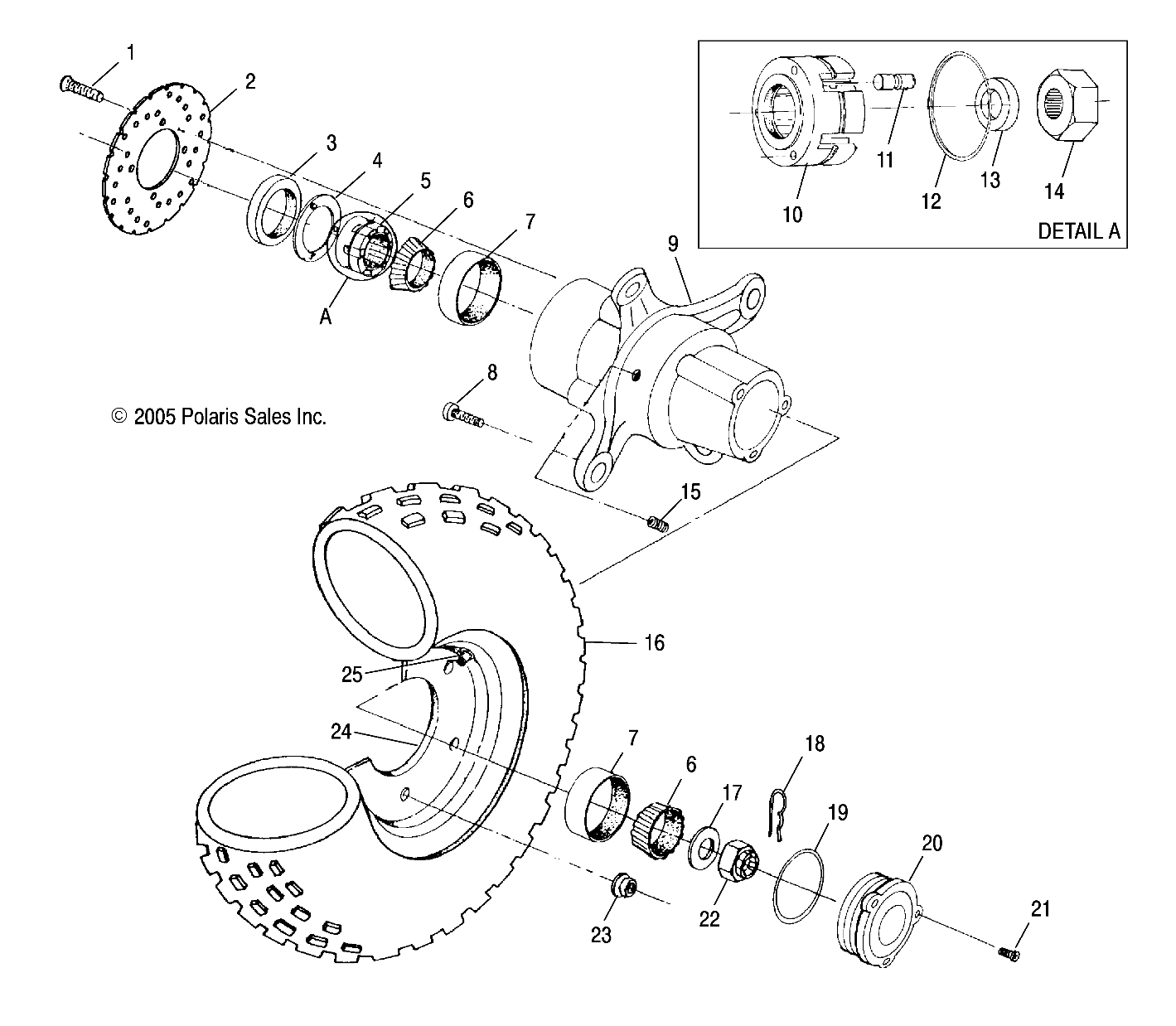 Foto diagrama Polaris que contem a peça 5243675