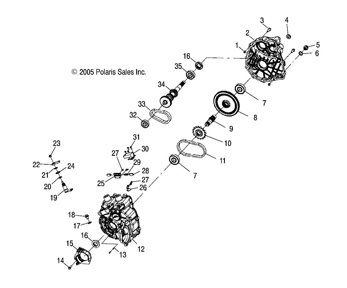Foto diagrama Polaris que contem a peça 3233037