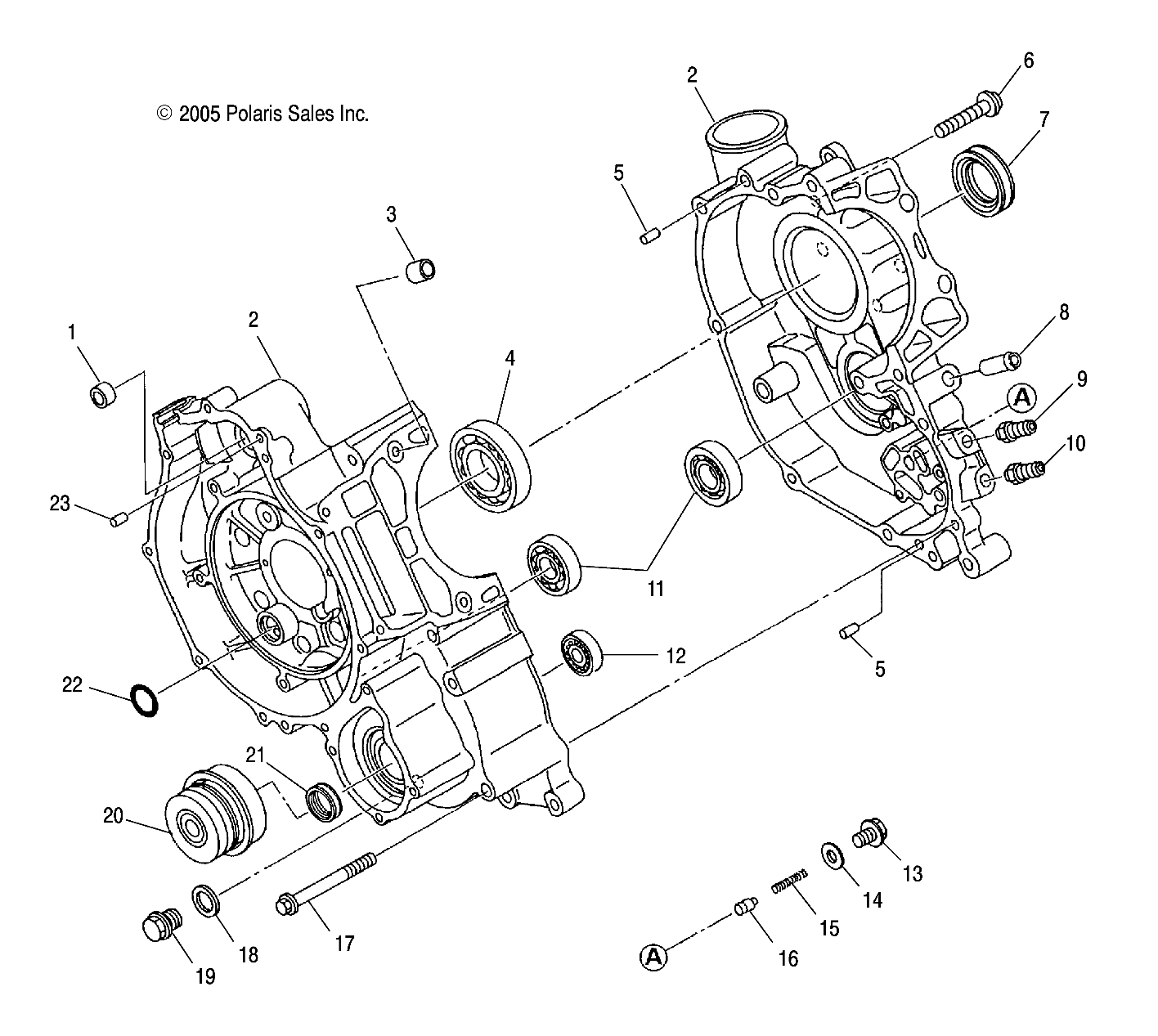 Foto diagrama Polaris que contem a peça 3085808