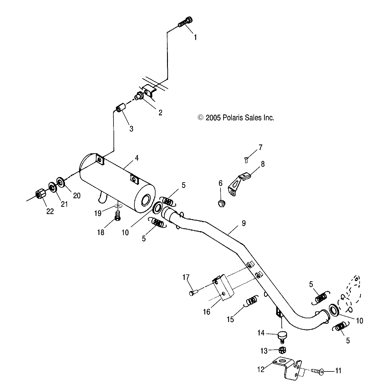 Foto diagrama Polaris que contem a peça 3110064