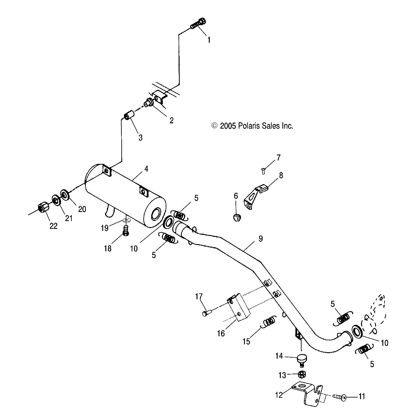 Foto diagrama Polaris que contem a peça 7517615