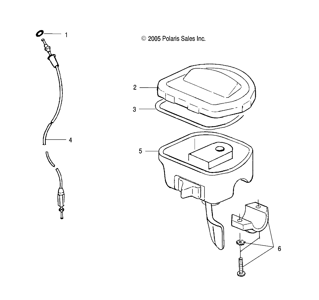 Part Number : 7081183 CABLE-THROTTLE 1/4 TURN